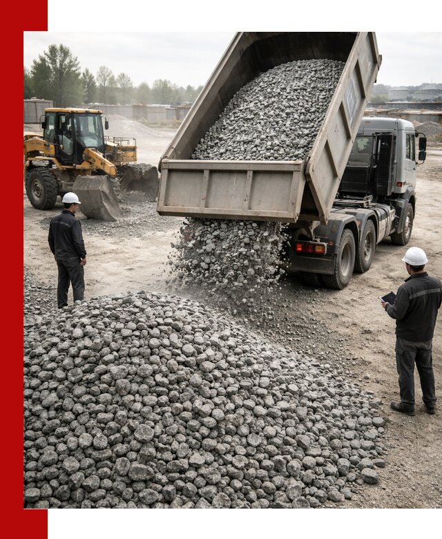 Доставка гранитного щебня фракции 20-40 в Сергиевом Посаде