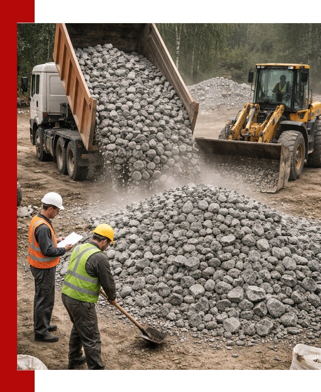 Гранитный щебень фракция 70-150 доставка в Сергиевом Посаде