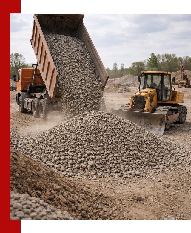 Доставка гравийного щебня фракции 40-70 в Сергиевом Посаде