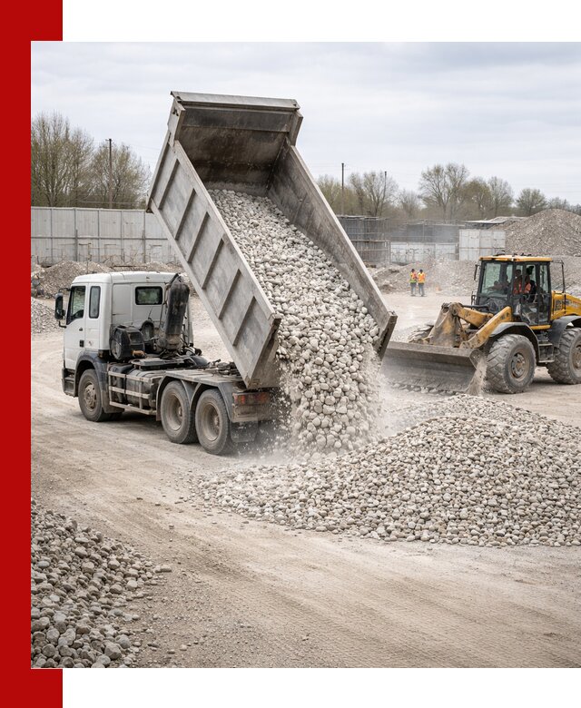 Доставка и продажа известнякового щебня в Сергиевом Посаде