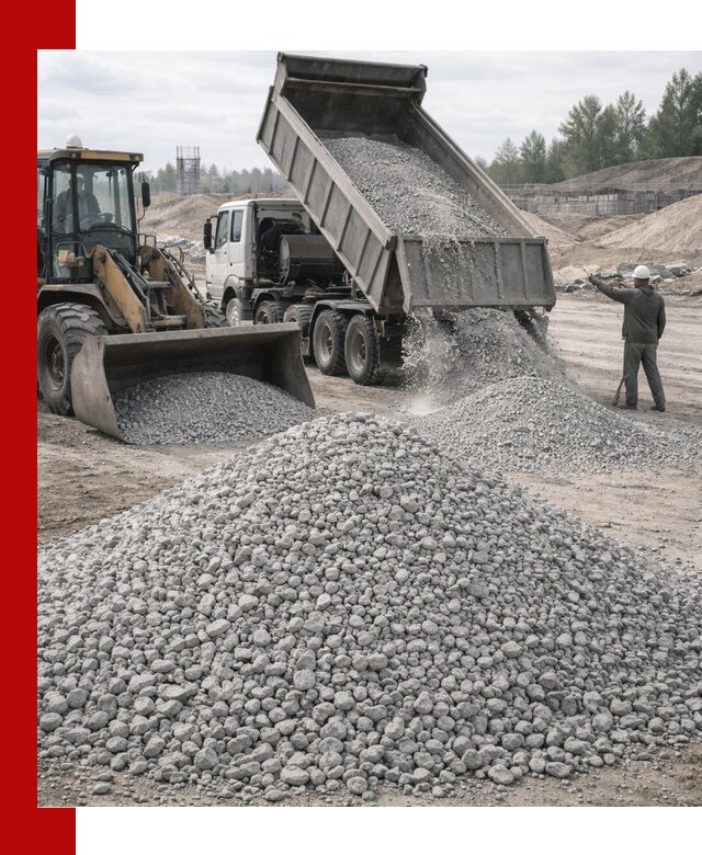Доставка известнякового щебня фр. 5–20 в Сергиевом Посаде