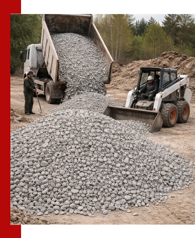 Доставка доломитового щебня в Сергиевом Посаде напрямую от карьера