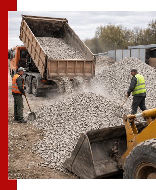Доломитовый щебень фракции 5-20 с доставкой в Сергиевом Посаде