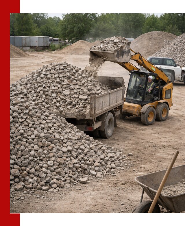 Доставка вторичного щебня в Сергиевом Посаде для строительных работ