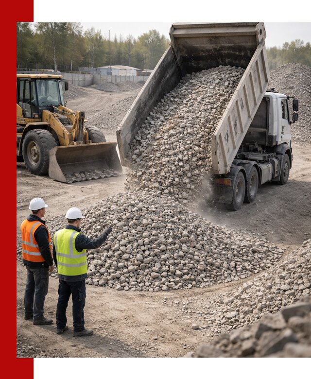 Вторичный щебень фракция 40–70 доставка в Сергиевом Посаде