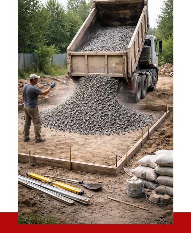 Купить щебень для фундамента в Сергиевом Посаде от 4605 р. | ПРОНЕРУДСгп