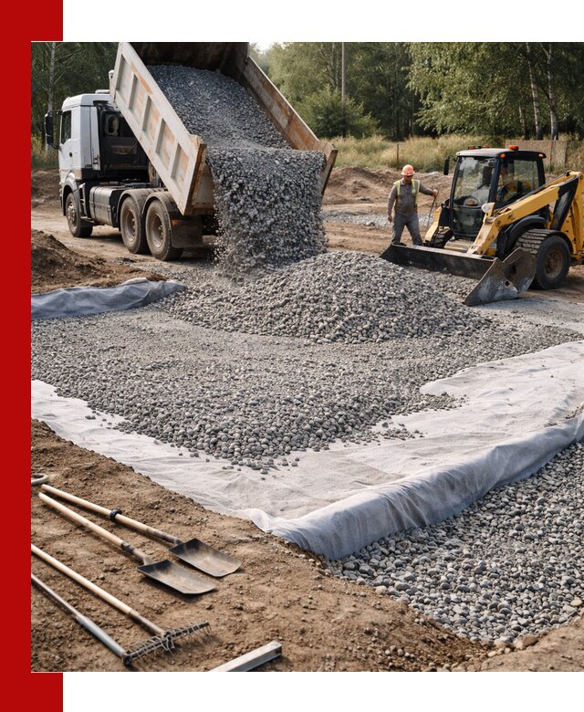 Щебень для фундамента с доставкой в Сергиевом Посаде