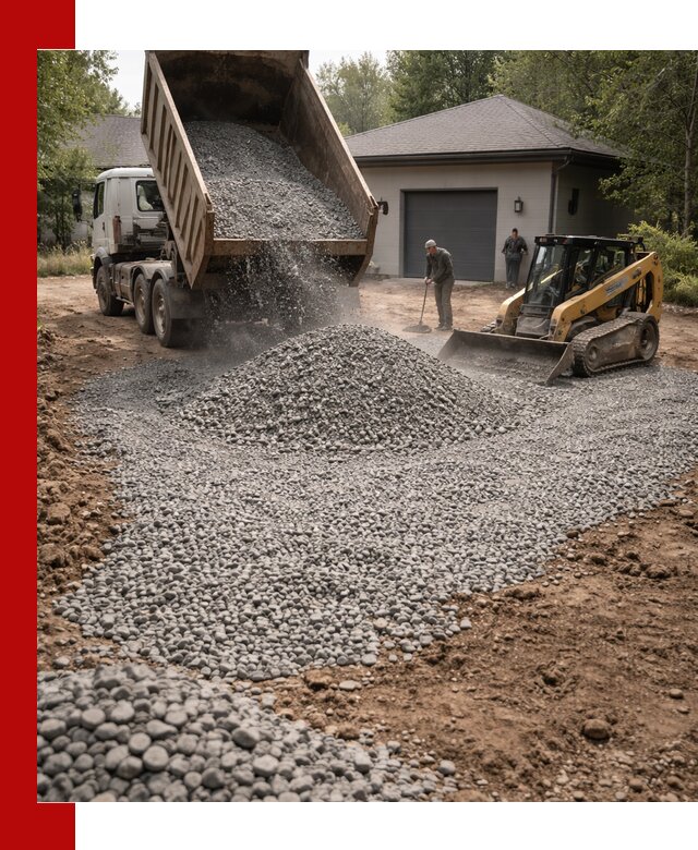 Щебень для парковки в Сергиевом Посаде: доставка и укладка качественного материала