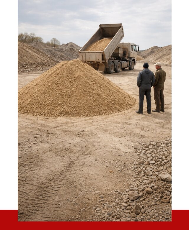 Карьерный песок крупнозернистый в Сергиевом Посаде от 8699 р | ПРОНЕРУДСгп