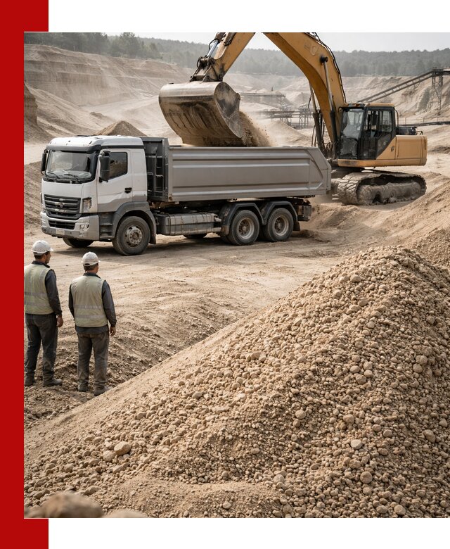 Карьерный крупнозернистый песок с доставкой в Сергиевом Посаде