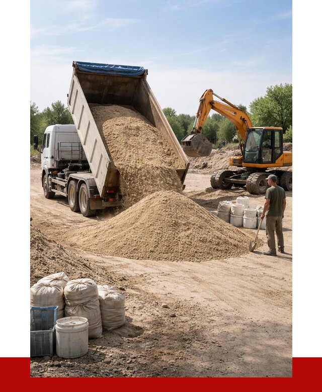 Купить речной песок в Сергиевом Посаде от 1228 р. за куб | ПРОНЕРУДСгп