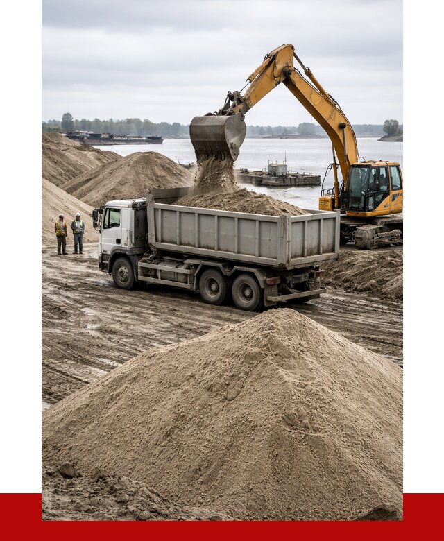 Купить речной песок навалом в Сергиевом Посаде от 1842 р., ПРОНЕРУДСгп