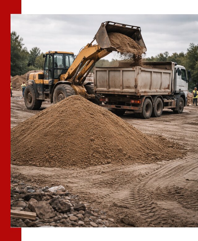 Доставка речного песка навалом в Сергиевом Посаде быстро и выгодно