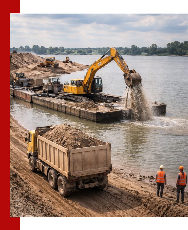 Намывной песок с доставкой в Сергиевом Посаде оптом и в розницу