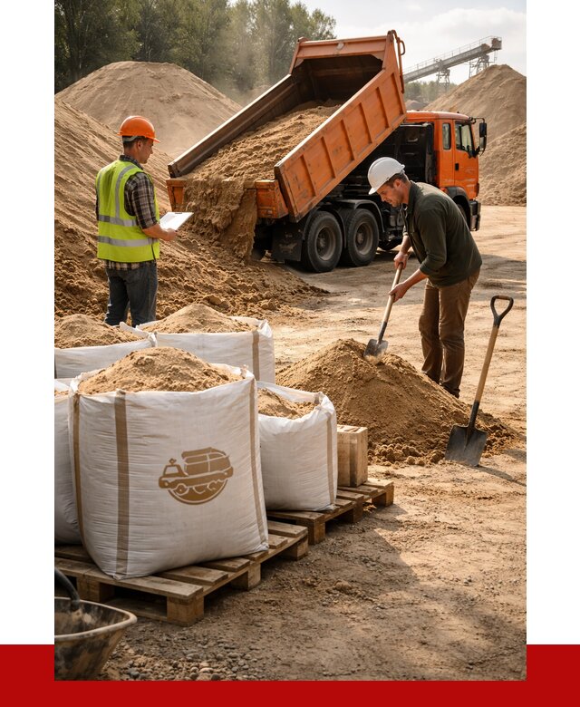 Строительный песок в Сергиевом Посаде от 2251 р. с доставкой, ПРОНЕРУДСгп