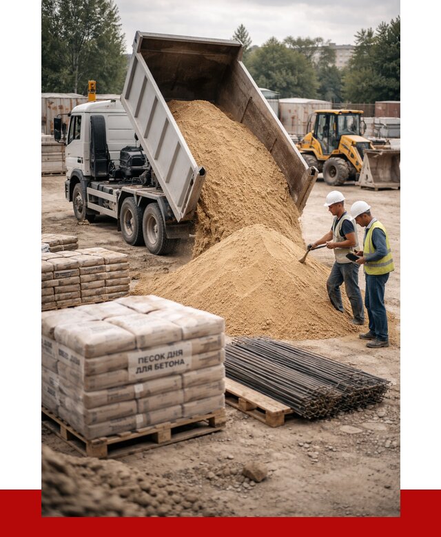 Песок для бетона в Сергиевом Посаде от 2559 р. с доставкой, ПРОНЕРУДСгп