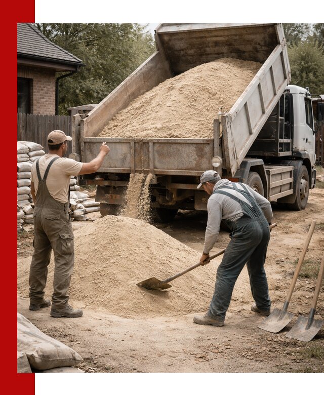 Песок для штукатурки с доставкой в Сергиевом Посаде качественный и чистый