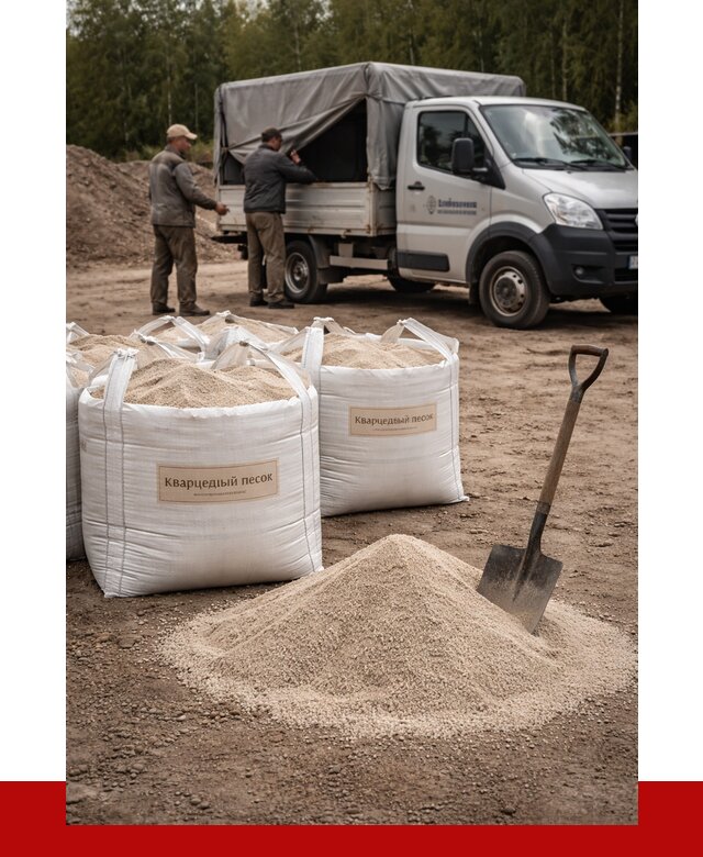 Кварцевый песок для пескоструя в Сергиевом Посаде от 4605 р. | ПРОНЕРУДСгп
