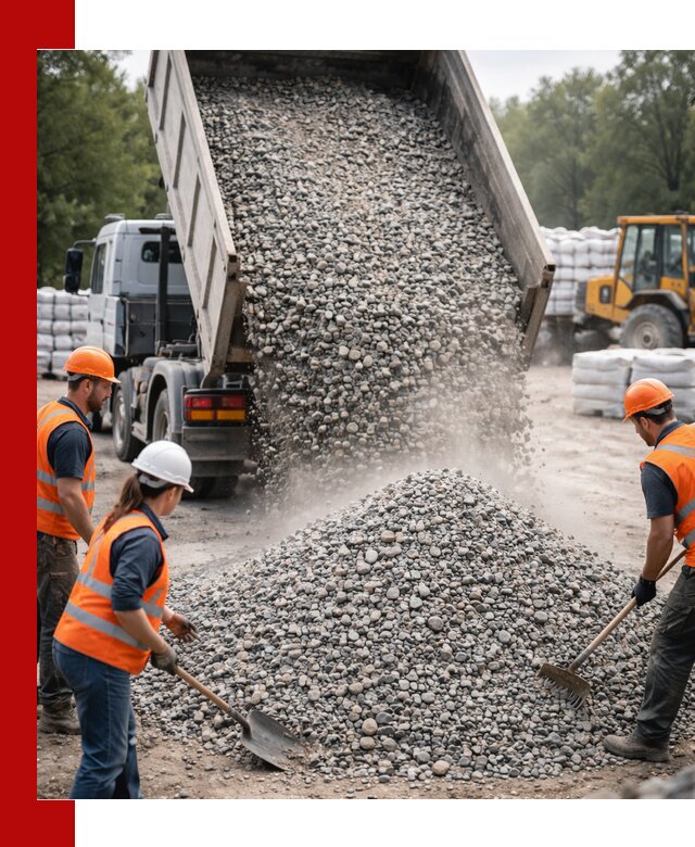Доставка гравия и камня в Сергиевом Посаде оптом и в розницу