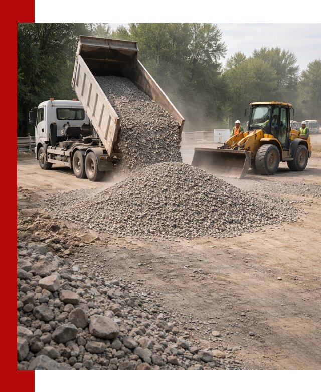 Гравий фракция 5–20 доставка в Сергиевом Посаде оптом и в розницу