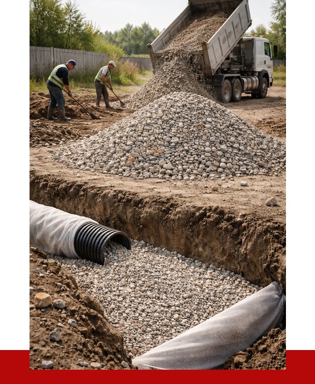 Гравий для дренажа в Сергиевом Посаде от 2251 р., доставка ПРОНЕРУДСгп