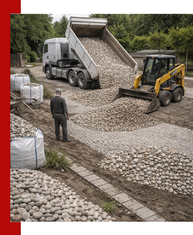 Доставка морской гальки оптом и в розницу в Сергиевом Посаде
