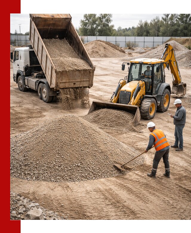 Поставка и доставка ПГС С4 в мешках и самосвалах в Сергиевом Посаде