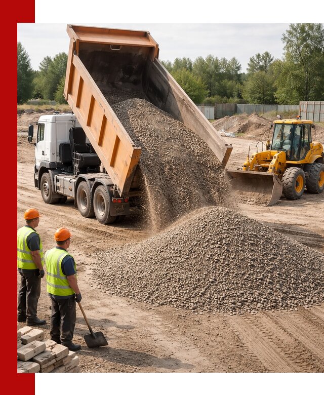 Доставка щебёночно-песчаной смеси ЩПС С7 в Сергиевом Посаде