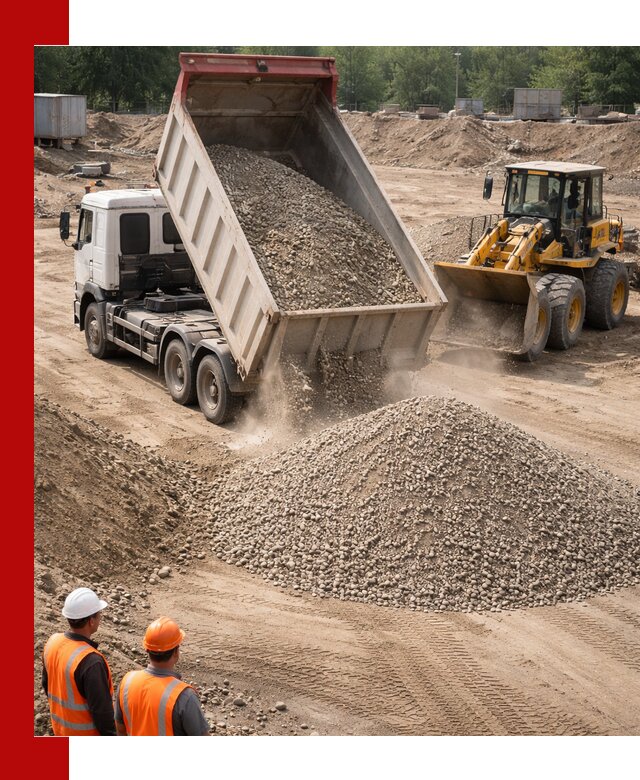 Щебень с песком (ЩГПС С2) с доставкой в Сергиевом Посаде