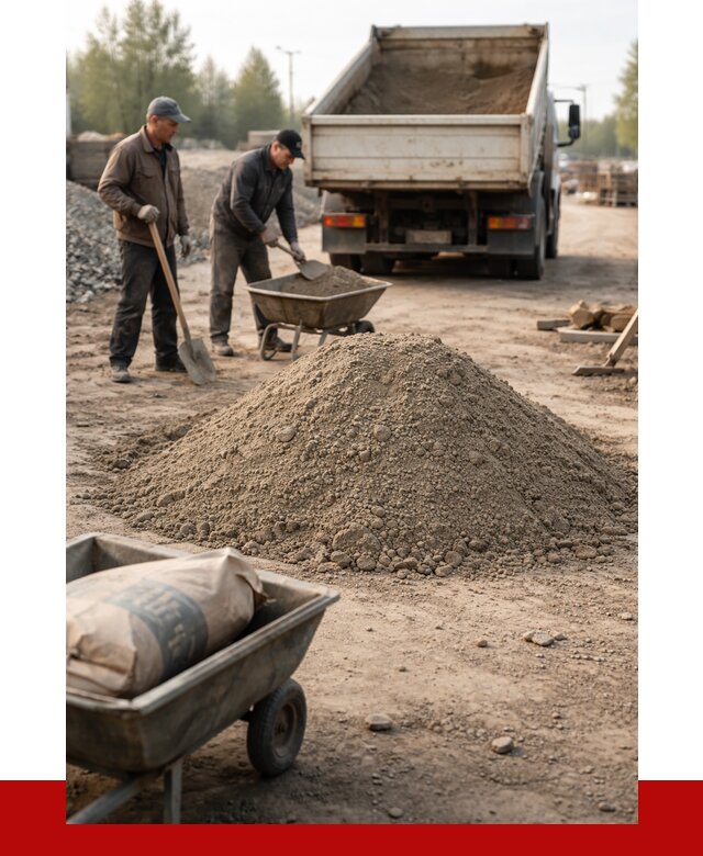 Цементно-песчаная смесь М150 в Сергиевом Посаде от 4810 р. | ПРОНЕРУДСгп