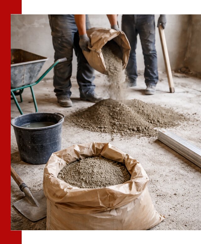 Доставка сухой смеси для стяжки в Сергиевом Посаде