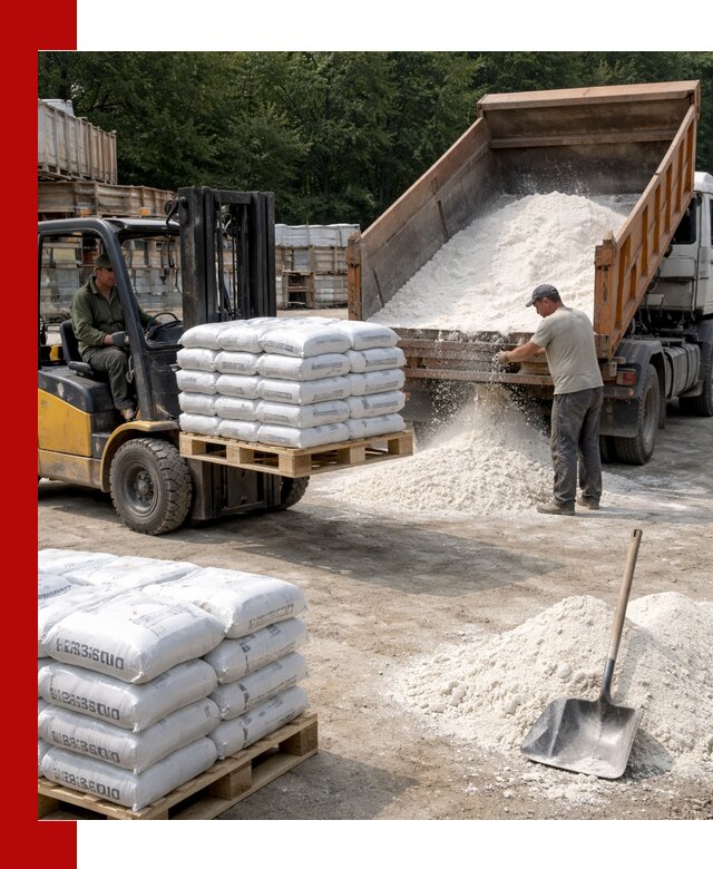 Доставка строительной извести оптом и в розницу в Сергиевом Посаде