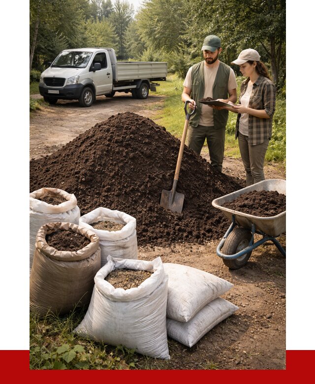 Купить грунт с доставкой в Сергиевом Посаде от 4605 р. за м3 | ПРОНЕРУДСгп