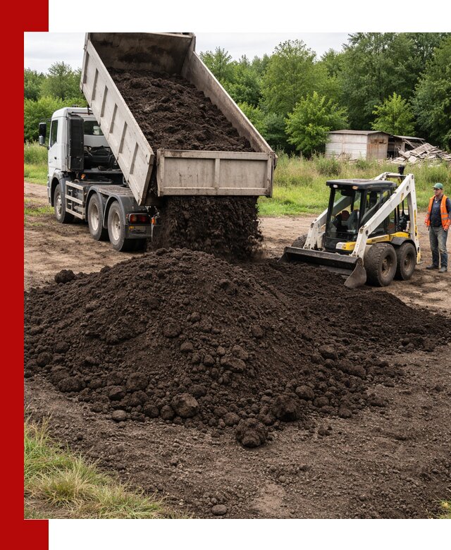 Поставка плодородной земли с доставкой самосвалом в Сергиевом Посаде