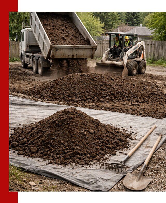 Грунт для отсыпки участка с доставкой в Сергиевом Посаде