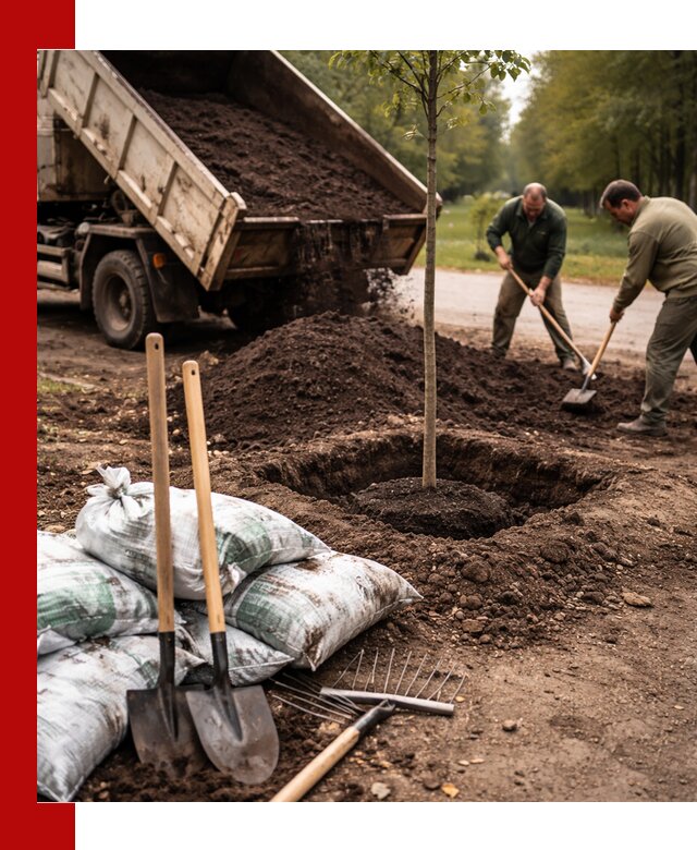 Грунт для посадки деревьев в Сергиевом Посаде — доставка и подготовка почвы