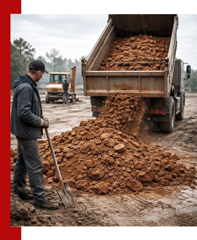 Глина для засыпки в Сергиевом Посаде с доставкой самосвалами
