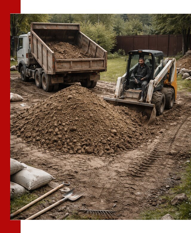 Суглинок для планировки участков в Сергиевом Посаде с доставкой и выгрузкой