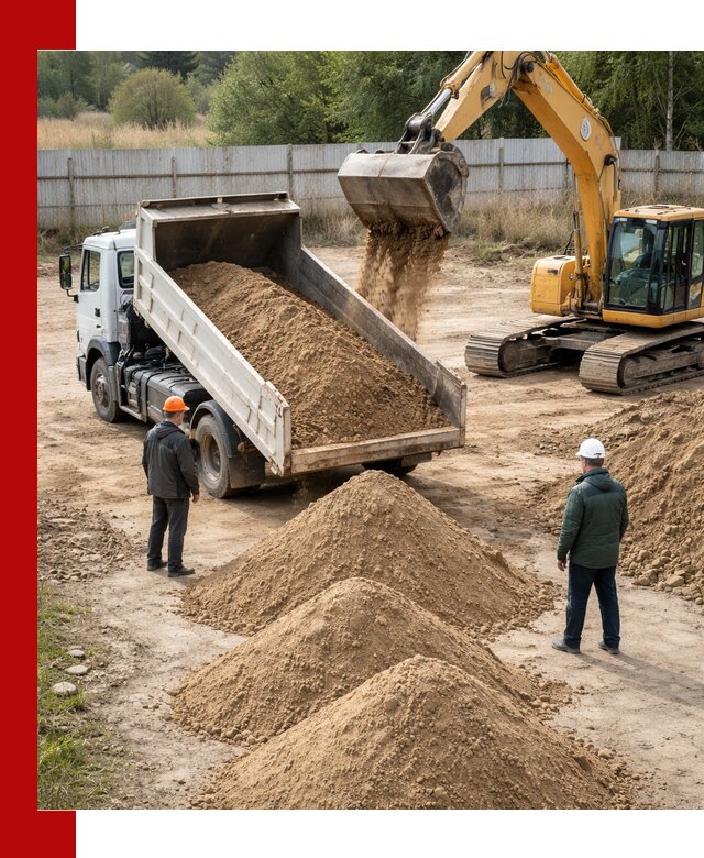 Доставка супеси вагонными и автопартиями в Сергиевом Посаде