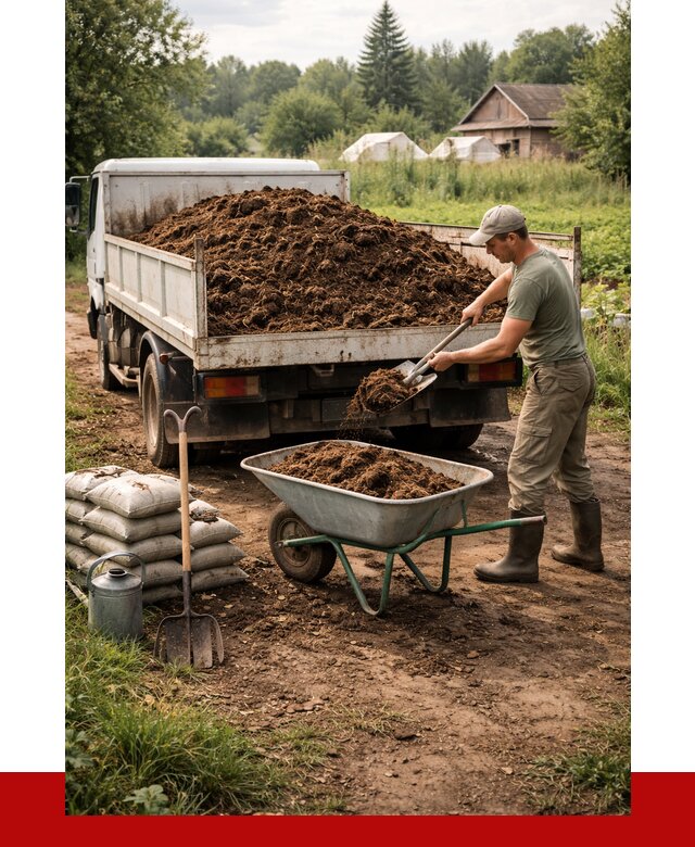 Купить коровий навоз с доставкой в Сергиевом Посаде от 1842 р. | ПРОНЕРУДСгп