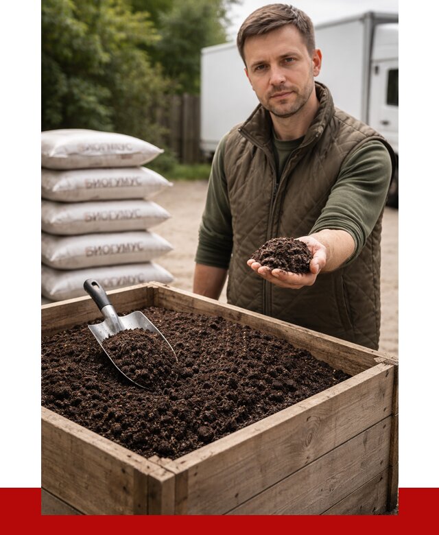 Купить биогумус в Сергиевом Посаде с доставкой от 8699 р. за куб | ПРОНЕРУДСгп