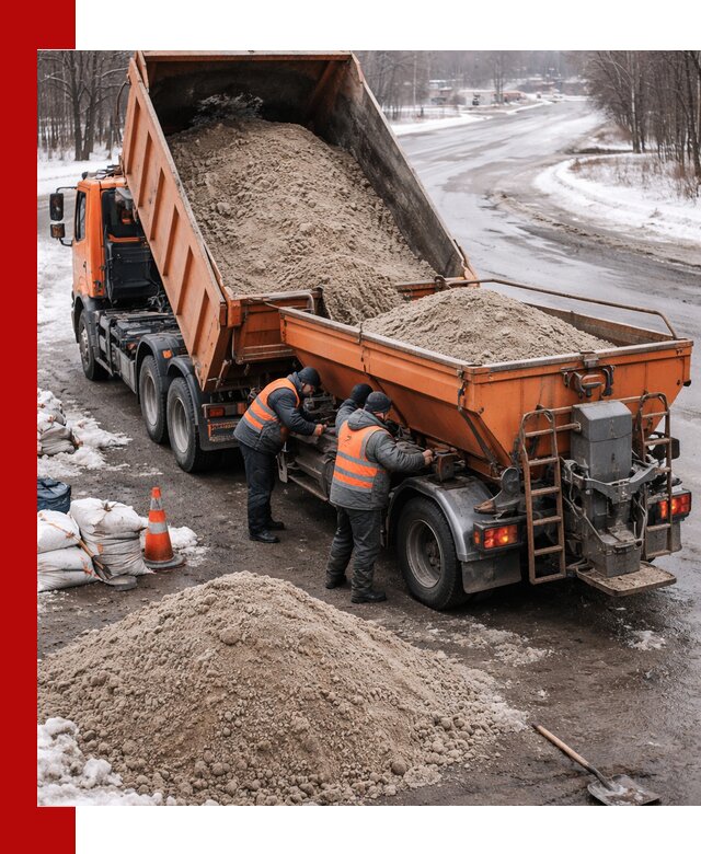Поставка и вывоз пескосоля в Сергиевом Посаде оптом и в розницу