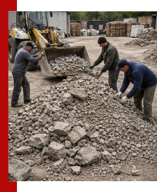 Демонтаж и вывоз бой бетона в Сергиевом Посаде