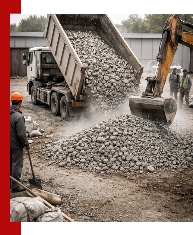 Доставка дробленого бетона в Сергиевом Посаде оптом и в розницу