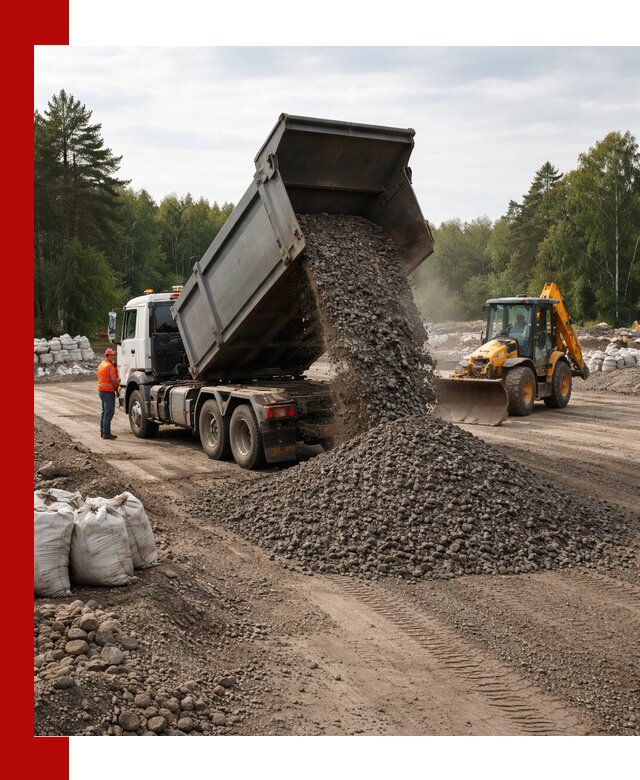 Доставка дробленого асфальта в Сергиевом Посаде для дорожных работ