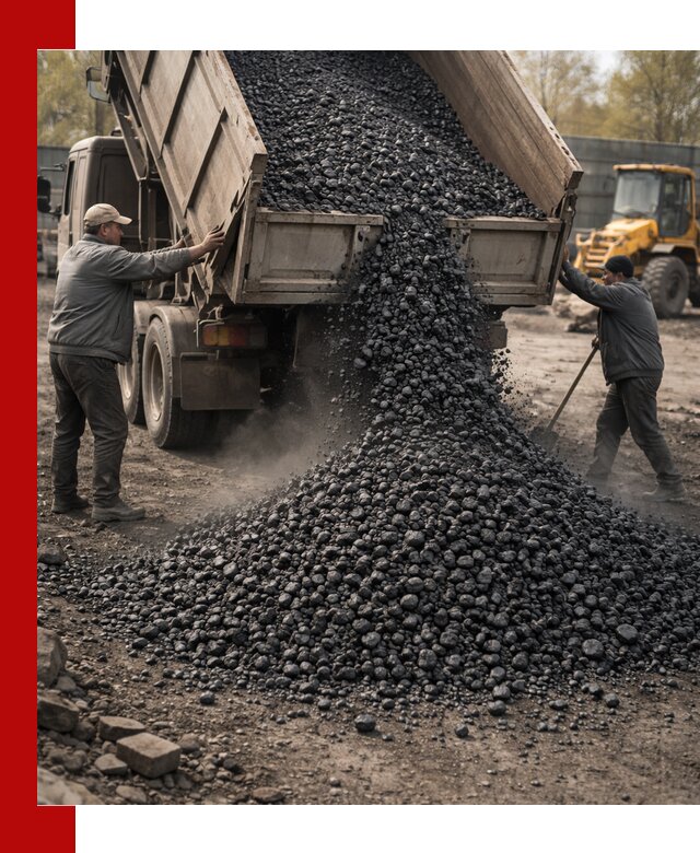 Доставка угля семечка самосвалами в Сергиевом Посаде