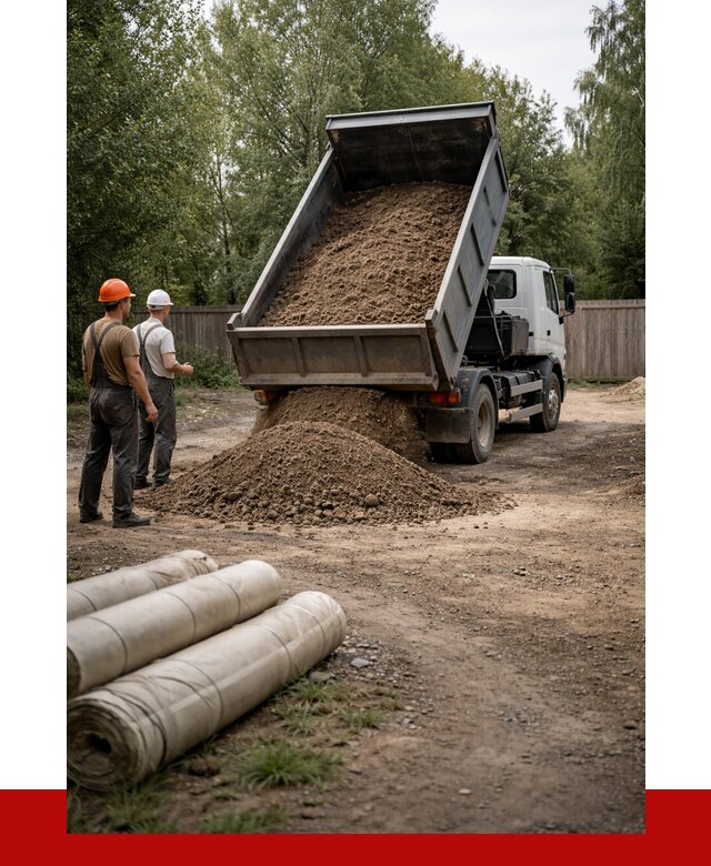 Доставка сыпучих материалов самосвалом в [cvi] от 4298 р. | ПРОНЕРУДСгп