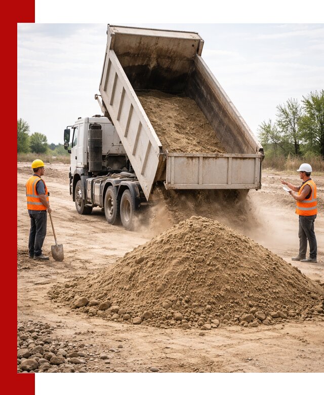 Доставка самосвалом 15 кубов в Сергиевом Посаде за город и по городу