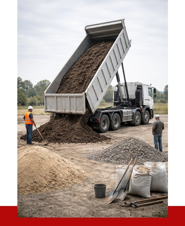 Доставка самосвалом 30 кубов в Сергиевом Посаде от 8699 р. | ПРОНЕРУДСгп