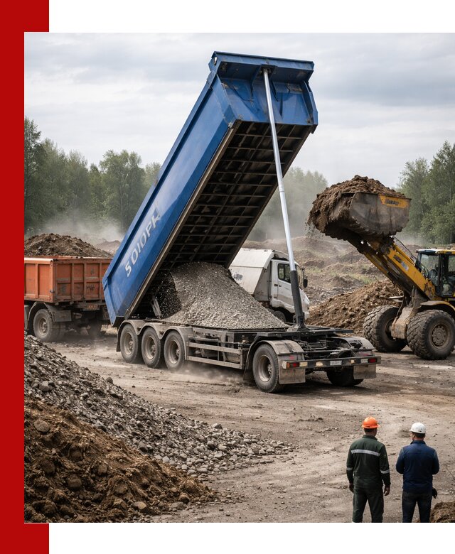 Аренда тонар 40 тонн в Сергиевом Посаде с доставкой материалов